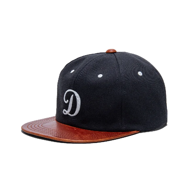 baseball hat spirit deep -  2 TONE LEATHER COTTON CAP - Navy