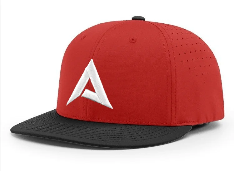 baseball hat star free -  Anarchy CA i8503 Performance Hat - New Logo - Red/Black/White