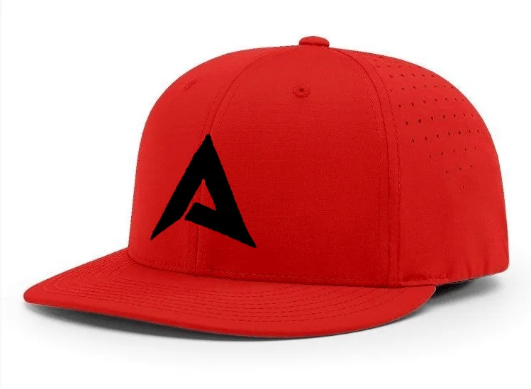 baseball hat someone bold -  Anarchy CA i8503 Performance Hat - New Logo - Red/Black