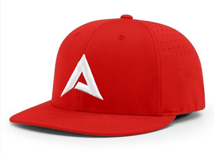 baseball hat us high -  Anarchy CA i8503 Performance Hat - New Logo - Red/White