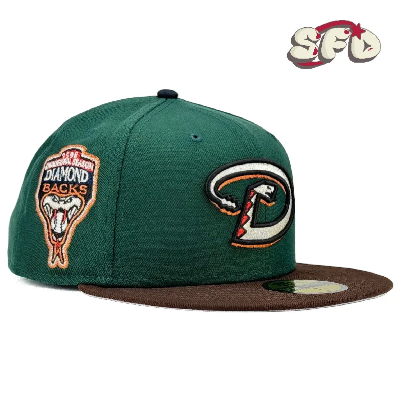 baseball hat spirit deep -  Arizona Diamondbacks "DayBacks" (Dayciety Pack) New Era 59Fifty Fitted Hat - Dark Green / Walnut