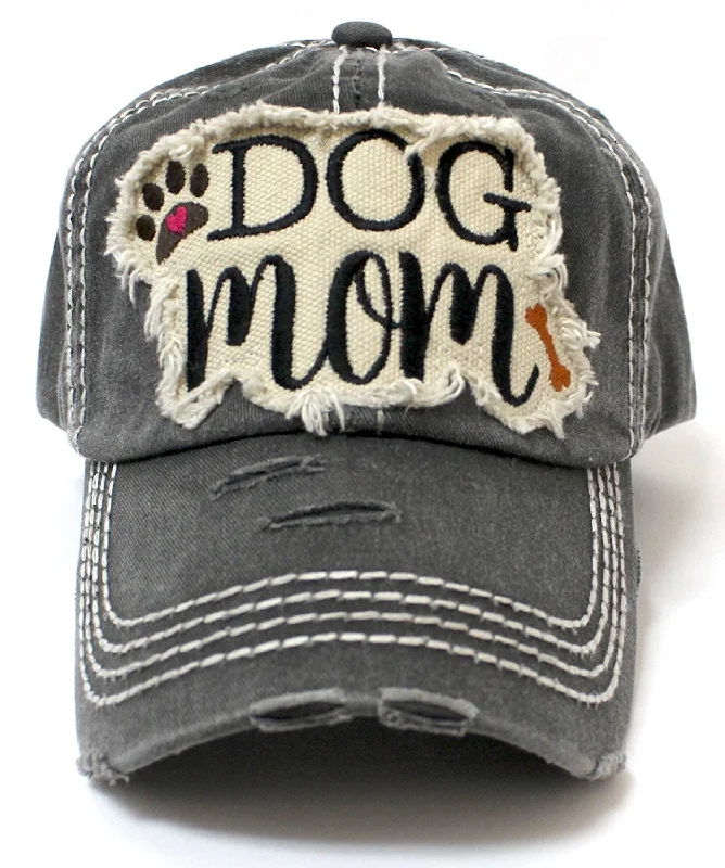 baseball hat sway deep -  CAPS 'N VINTAGE Vintage Black Dog MOM Patch Embroidery Baseball Hat