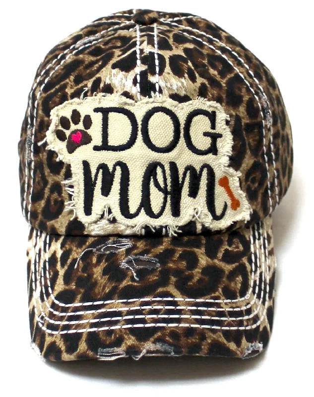 baseball hat all bold -  CAPS 'N VINTAGE Women's Ballcap Dog Mom Bone & Paw Patch Embroidery Hat