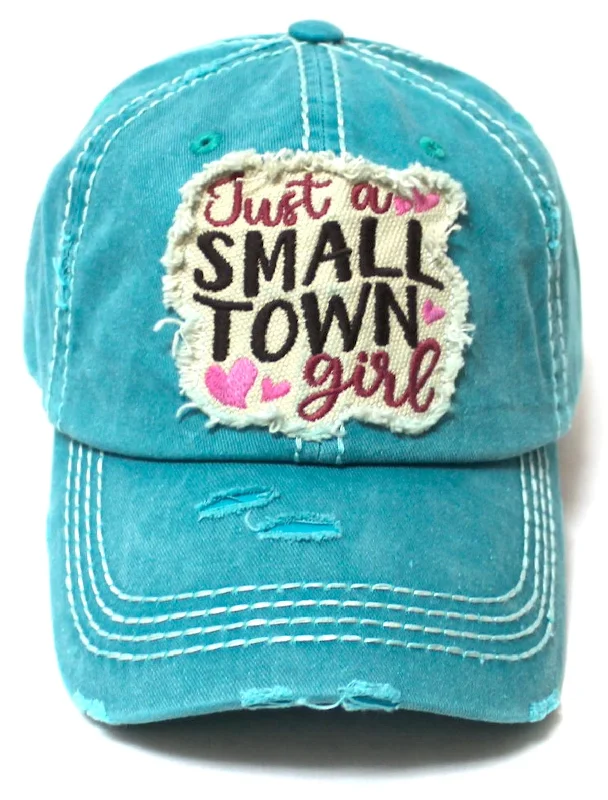 baseball hat success deep -  CAPS 'N VINTAGE Women's Ballcap Just a Small Town Girl Patch Embroidery Monogram Hat