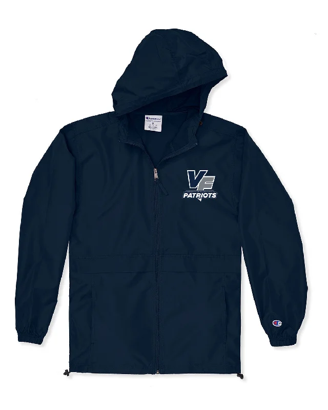 baseball hat twist high -  Champion Full Zip Windbreaker (NAVY)