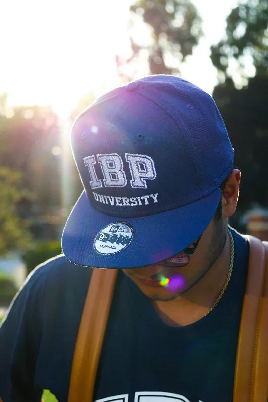 baseball hat touch high -  IBP University NEW ERA 9FIFTY BLUE Flat Brim Snapback HAT