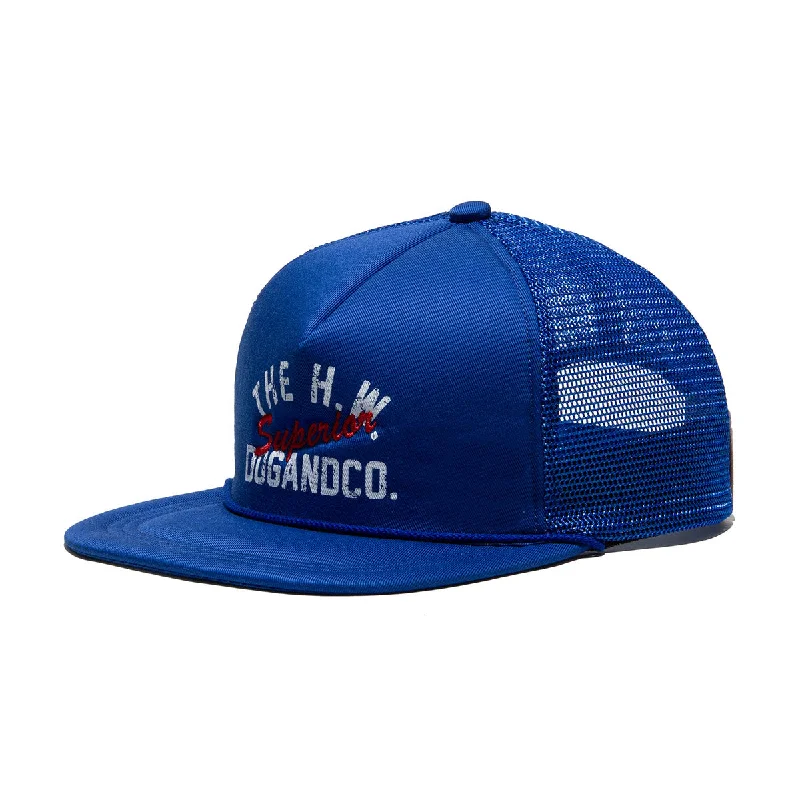 baseball hat story bold -  COTTON MESH CAP - Blue