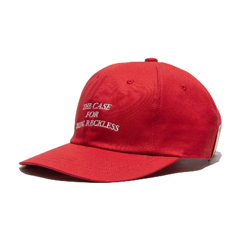 baseball hat look bold -  DISTORTION WASH UNION CAP - Red