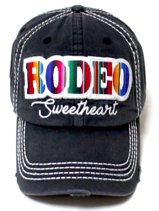 baseball hat way true -  Distressed Ballcap Rodeo Sweetheart Serape Multi-Color Western Hat