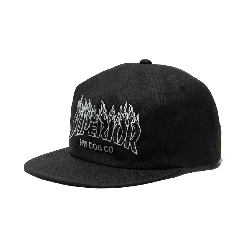 baseball hat name true -  FIRE CAP - Black