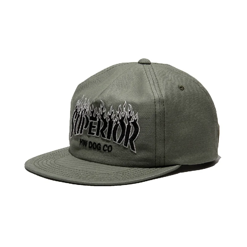 baseball hat fame strong -  FIRE CAP - Olive