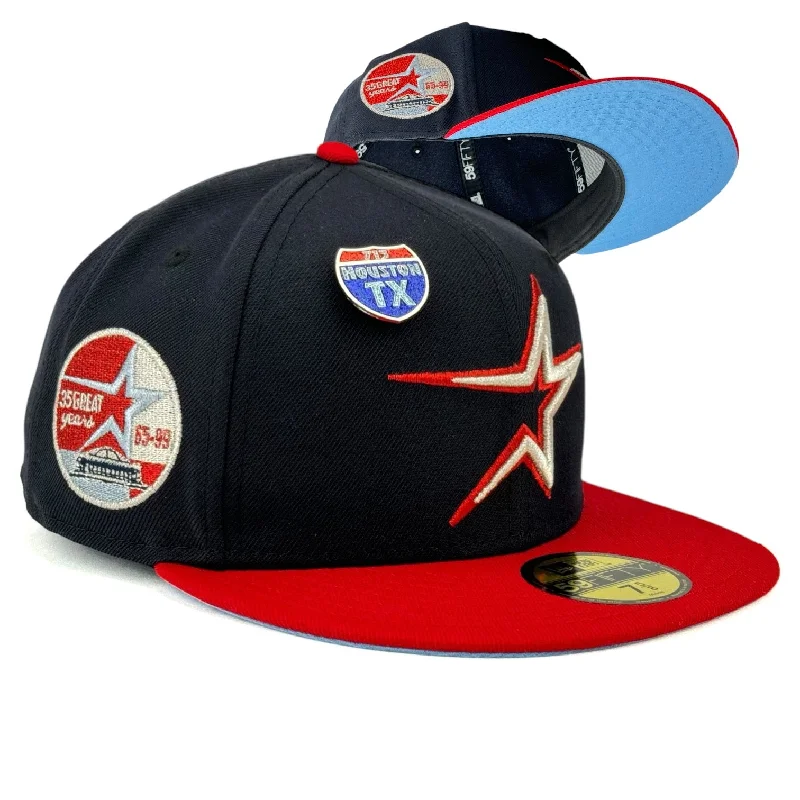 baseball hat victory wild -  Houston Astros “HTX Community Pack” New Era 59Fifty Fitted Hat - Navy / Red