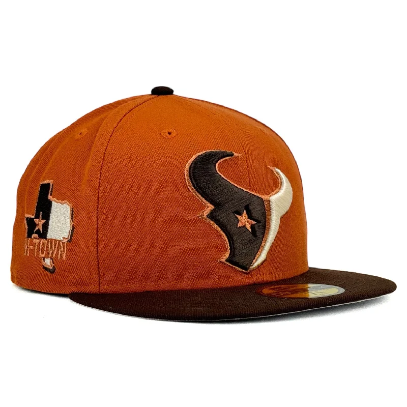 baseball hat squad high -  Houston Texans “Pecan Pie” New Era 59Fifty Fitted Hat - Toasted peanut / Walnut