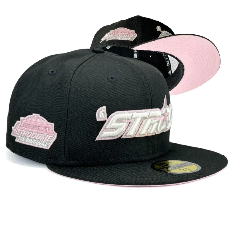 baseball hat shape deep -  Houston Astros “Stros Pinktober” New Era 59Fifty Fitted Hat - Black / Black