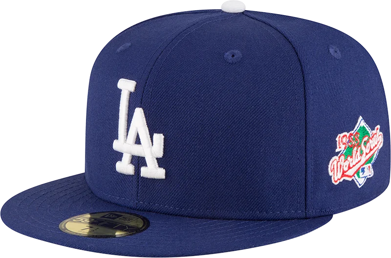 baseball hat drive true -  Los Angeles Dodgers 1988 World Series Side Patch New Era 59Fifty Fitted Cap