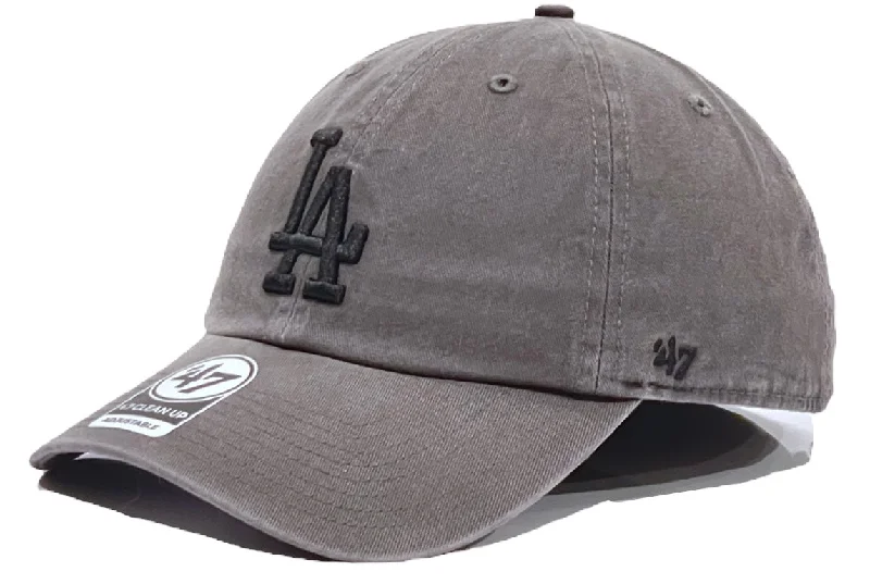 baseball hat bloom high -  Los Angeles Dodgers 47 Brand Clean Up Cap - Charcoal