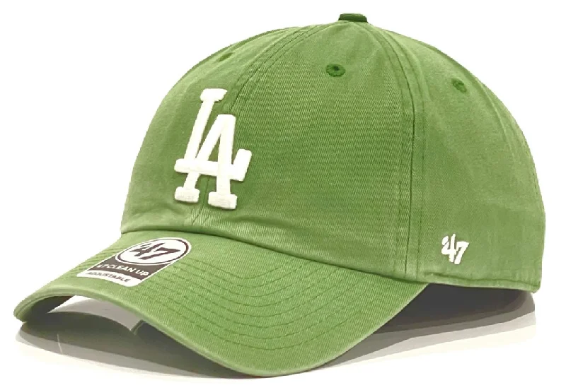 baseball hat sky deep -  Los Angeles Dodgers 47 Brand Clean Up Cap - Fatigue Green