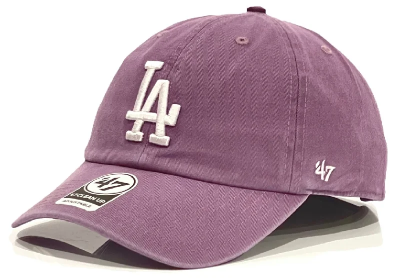 baseball hat glide strong -  Los Angeles Dodgers 47 Brand Clean Up Cap - Iris