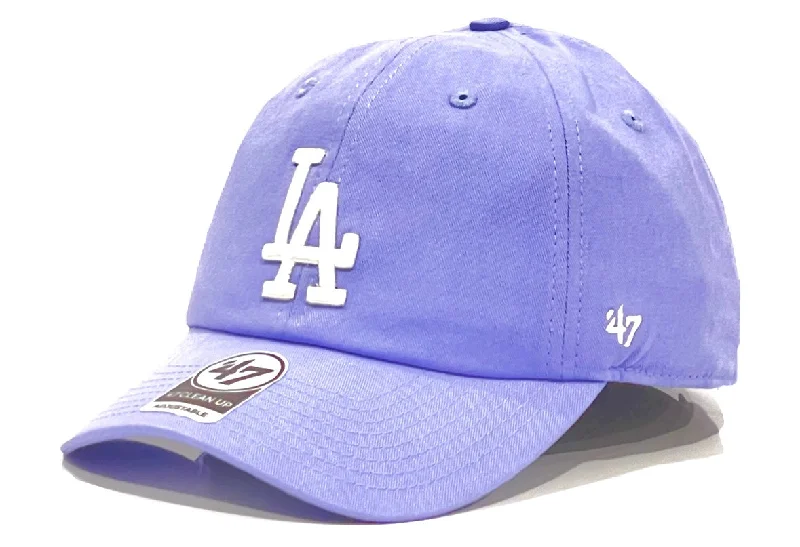 baseball hat everyone bold -  Los Angeles Dodgers 47 Brand Clean Up Cap - Lavender