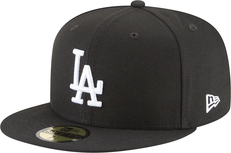 baseball hat clan free -  Los Angeles Dodgers Black And White 59Fifty Fitted Hat