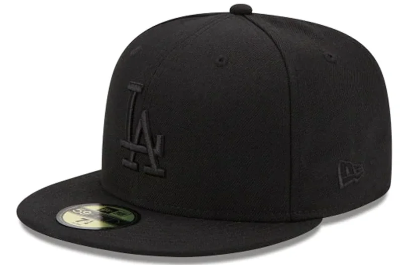 baseball hat love true -  Los Angeles Dodgers Black on Black New Era 59Fifty Fitted Hat