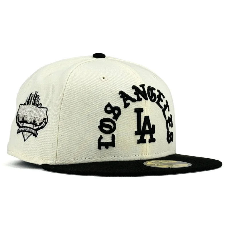 baseball hat tribe bold -  Los Angeles Dodgers "Lost Angels 2.0" New Era 59Fifty Fitted Hat - Chrome White / Black