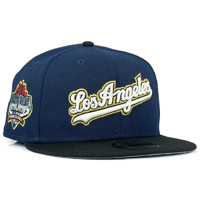 baseball hat vibe bold -  Los Angeles Dodgers "No Friends Just Family Pack" New Era 59Fifty Fitted Hat - Navy / Black