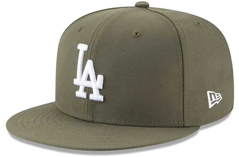 baseball hat talent high -  Los Angeles Dodgers Olive New Era 59Fifty Fitted Cap