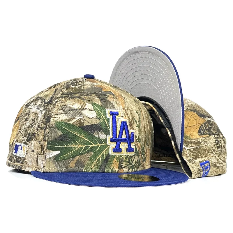 baseball hat taste wild -  Los Angeles Dodgers "WYD SQUAD PACK" New Era 59Fifty Fitted Hat - Real Tree Edge / Royal