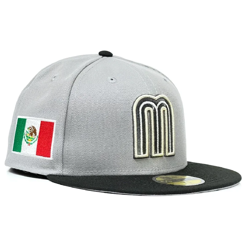 baseball hat grow wild -  Mexico WBC New Era 59Fifty Fitted Hat - Grey / Black