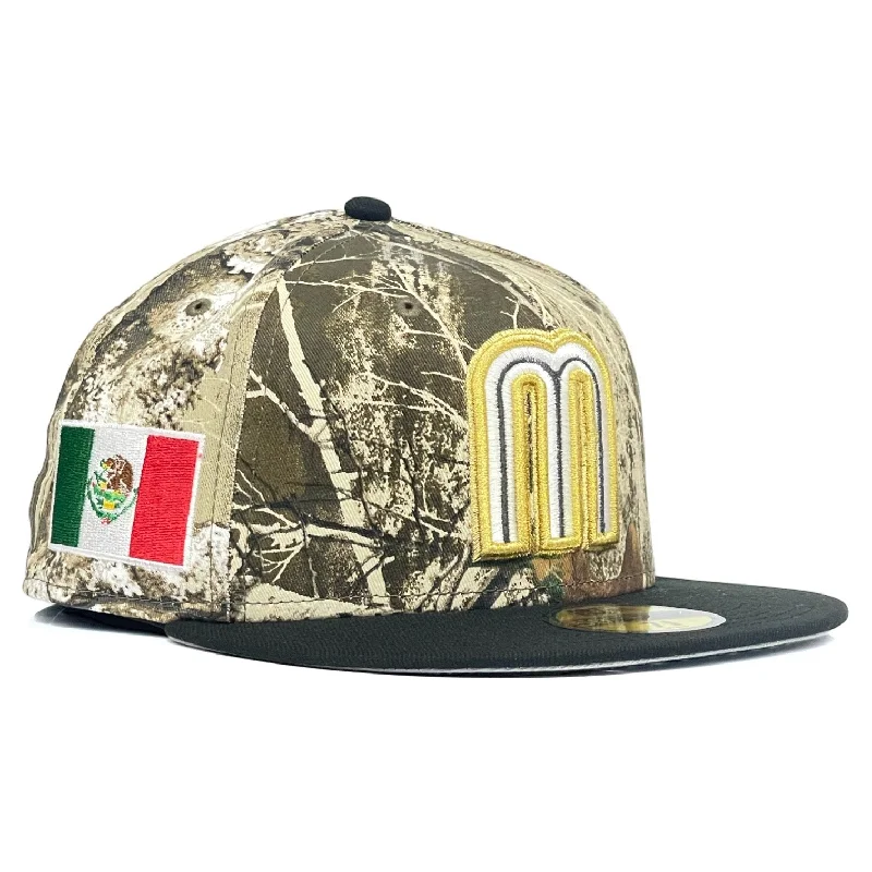 baseball hat move strong -  Mexico WBC New Era 59Fifty Fitted - Real Tree Edge / Black