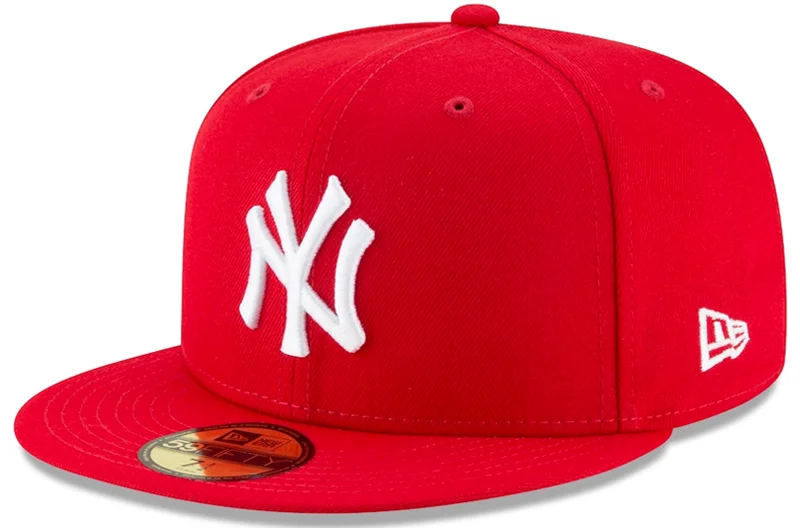 baseball hat sky deep -  New York Yankees  Red New Era 59Fifty Fitted Cap