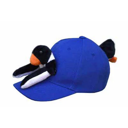 baseball hat spin free -  Penguin on Cobalt Blue Baseball Cap