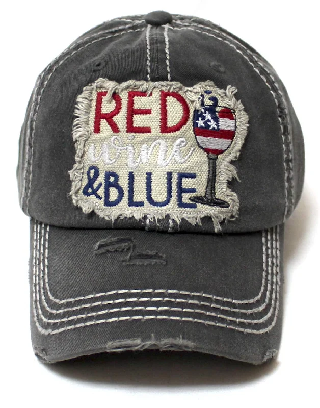 baseball hat be bold -  Red, Wine & Blue Patch Embroidery Adjustable Baseball Cap American USA Flag Hat, Vintage Black