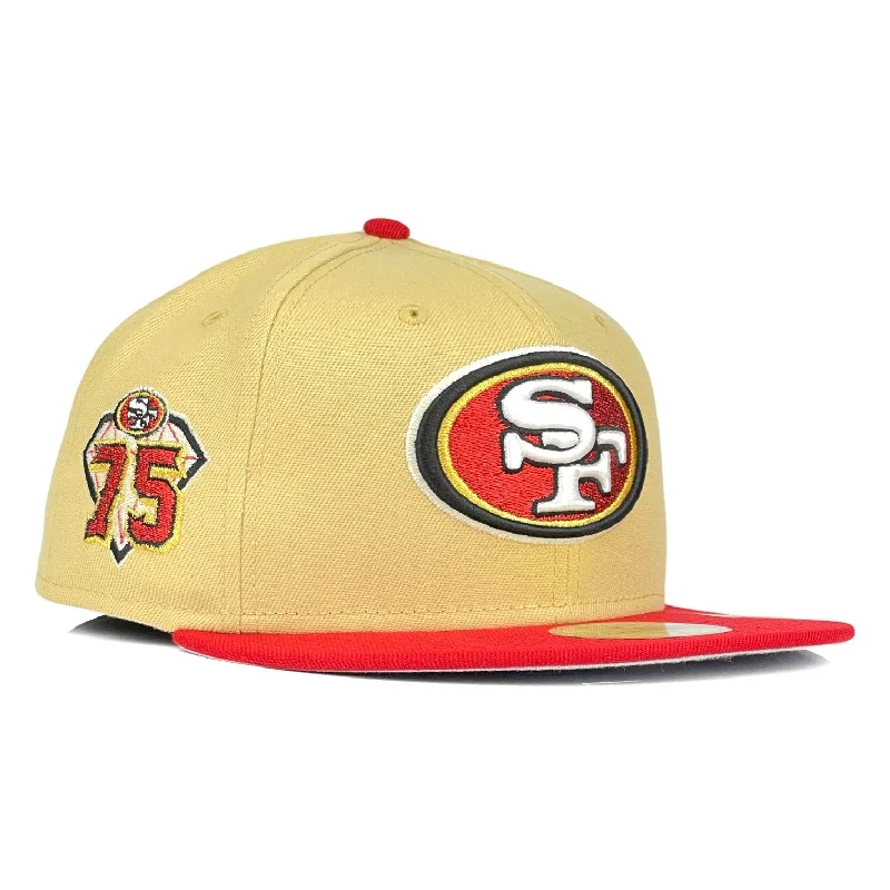 baseball hat style free -  San Francisco 49ers 75th Anniversary New Era 59Fifty Fitted Hat