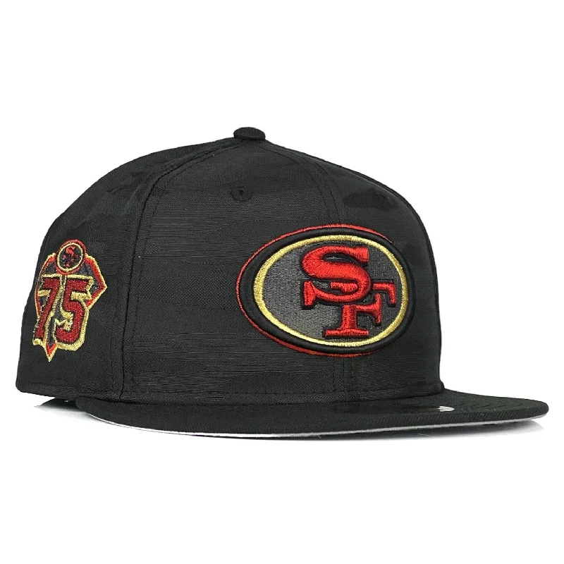 baseball hat groove high -  San Francisco 49ers Black Camo New Era 59Fifty Fitted Hat