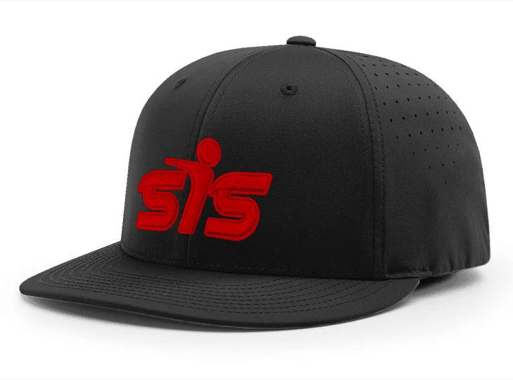 baseball hat touch wild -  Smash It Sports CA i8503 Performance Hat - Black/Red