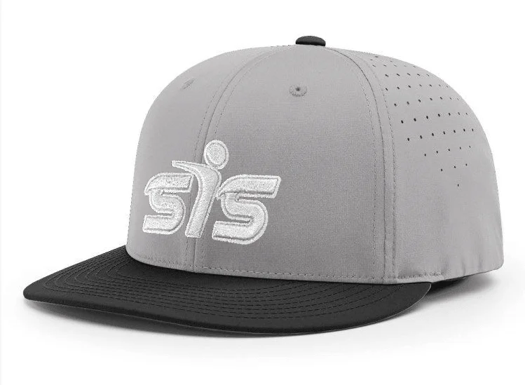 baseball hat swing true -  Smash It Sports CA i8503 Performance Hat - Grey/Black/White