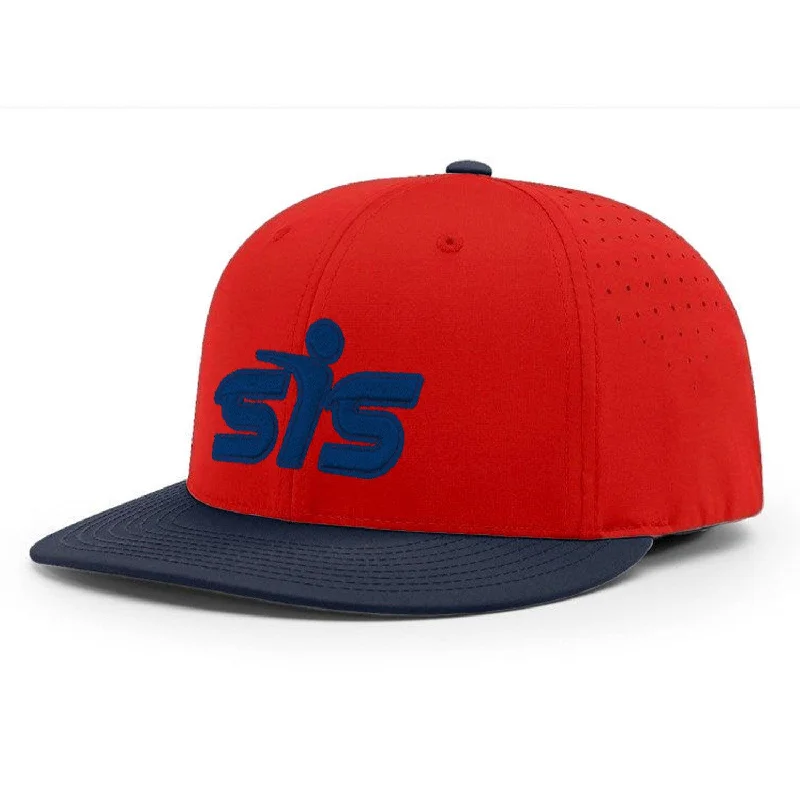 baseball hat form true -  Smash It Sports CA i8503 Performance Hat - New Logo - Red/Navy/Navy