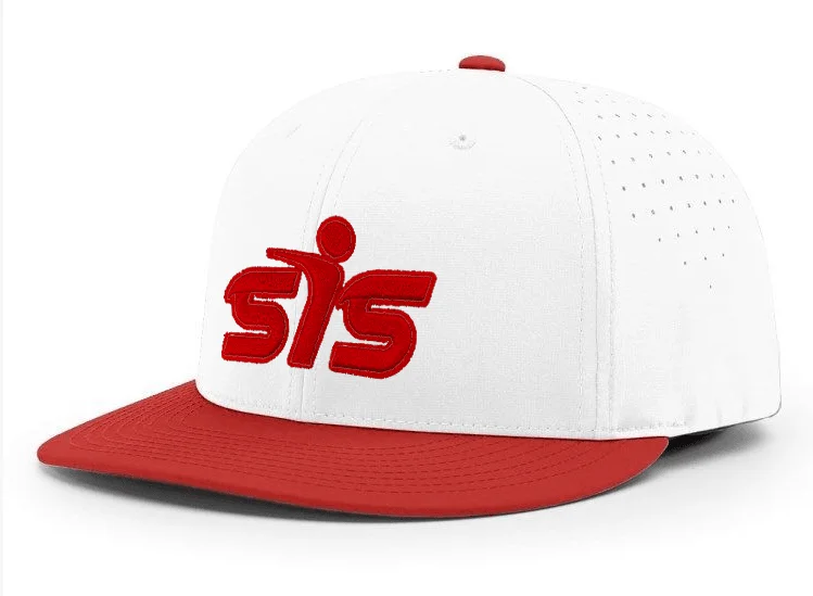 baseball hat breathe strong -  Smash It Sports CA i8503 Performance Hat - Red/White/Red