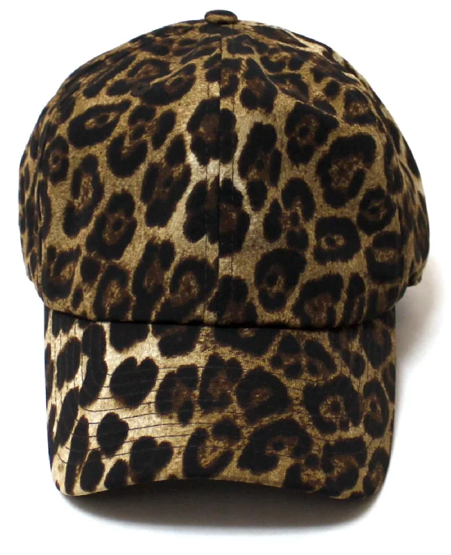 baseball hat see free -  Women's Fashion Leopard Design Adustable Vintage Hat Accessory