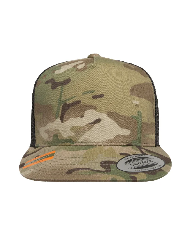 baseball hat form bold -  Yupoong 6006MC Classics Adult 5-Panel Multicam Trucker Cap