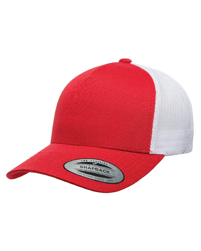 baseball hat craft free -  Yupoong 6506 Adult 5-Panel Retro Trucker Hat