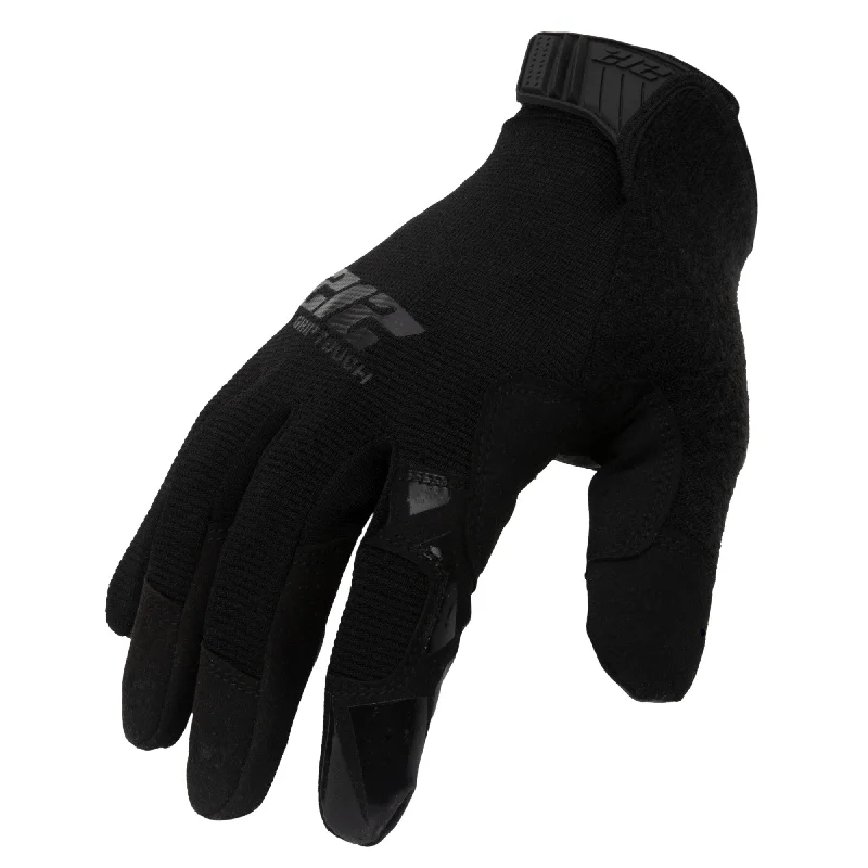 non-slip daily gloves -  GSA Compliant Silicone Grip Touch-Screen Compatible Mechanic Gloves in Black