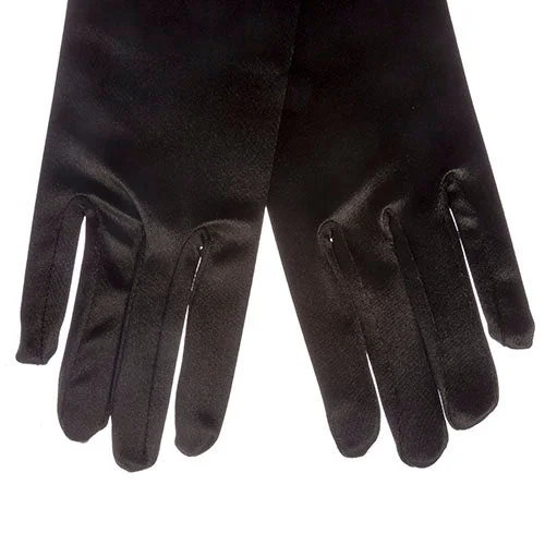 soft soft gloves -  Wedding Gloves Satin Elbow Length Black