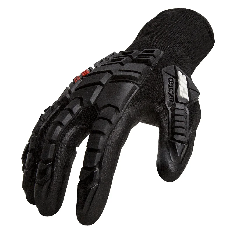 non-slip functional gloves -  AX360 Seamless Impact Lite Gloves in Black