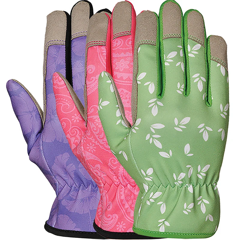 flexible durable gloves -  Bellingham Palm-dipped Gardening Gloves Assorted S 1 pk