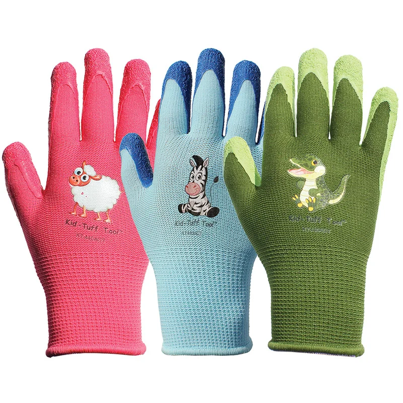 soft durable gloves -  Bellingham Kid Tuff-Too Child's Palm-dipped Kid Tuff Gloves Assorted Youth 1 pk