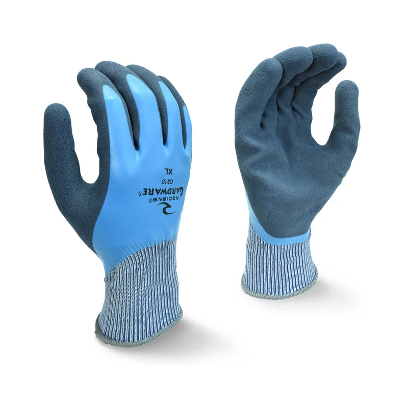 non-slip soft gloves -  Bellingham Unisex Indoor/Outdoor Gardening Gloves Blue L 1 pair