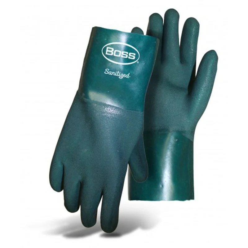 flexible soft gloves -  Boss Men's Indoor/Outdoor Gauntlet Gloves Green L 1 pair